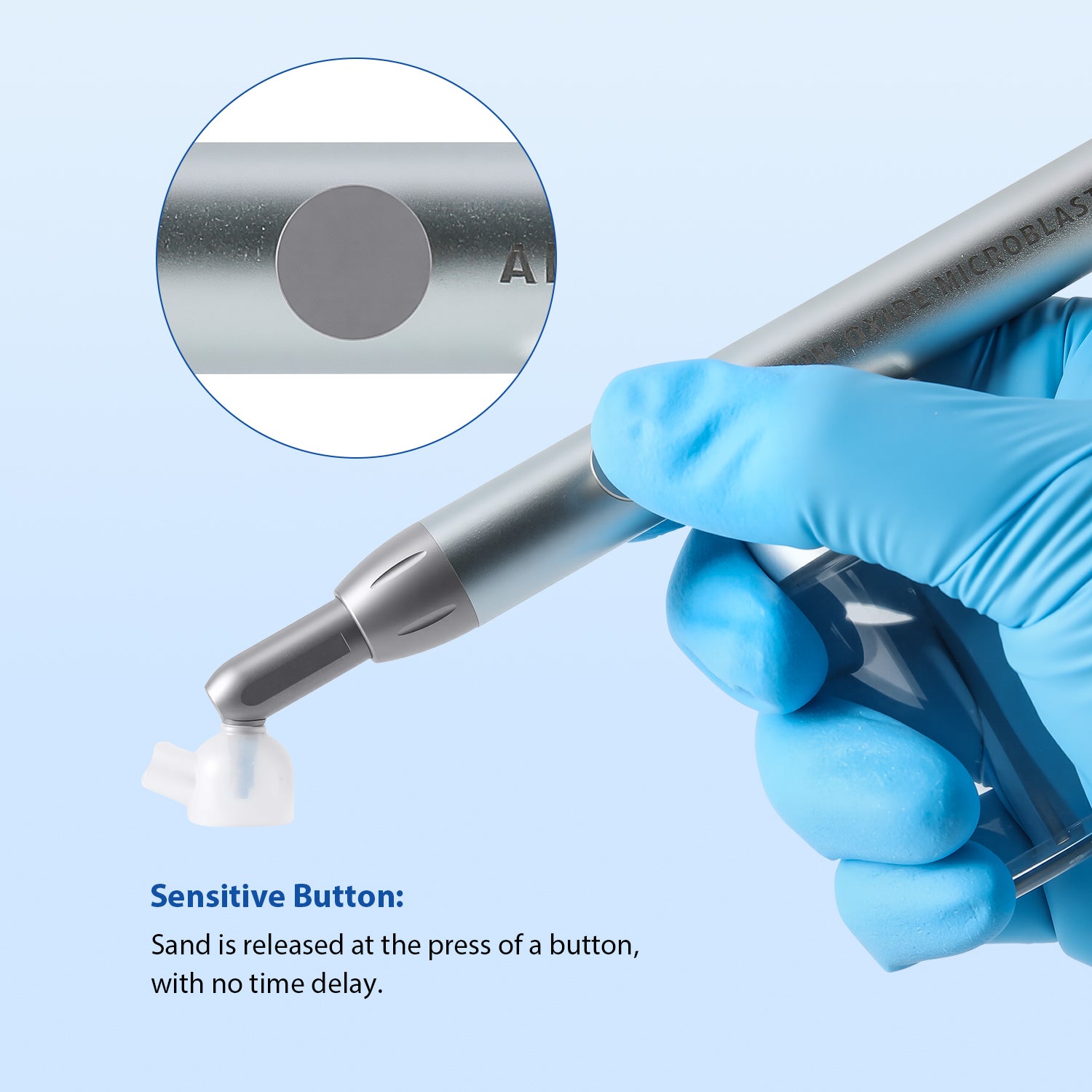Dental Aluminum Oxide Micro Blaster With Sand Traps 360° Rotate 4 Hole - azdentall.com