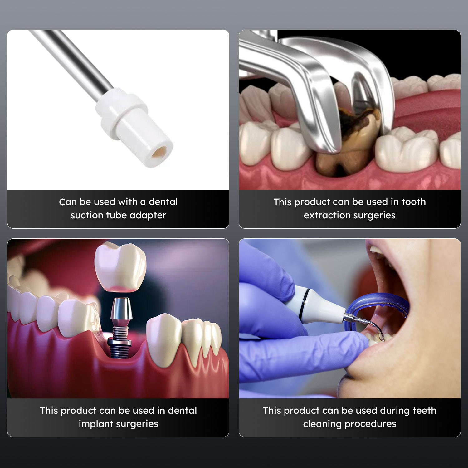 Dental Stainless Steel Saliva Ejector Surgical Nozzle Slender Design Low Suction Tube - azdentall.com