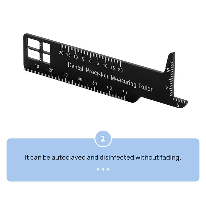 Dental Precision Measuring Ruler Span Measure Scale Endodontic Instrum ...
