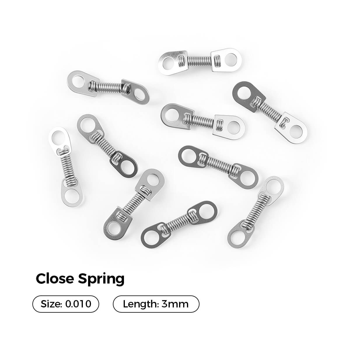 AZDENT Dental Orthodontic Accessory Closed Coil Spring 0.010 3mm 10pcs/Bag - azdentall.com