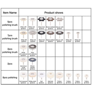 Dental Lab Polishing Kit for Composite Ceramic HP Shank 51pcs/Box - azdentall.com