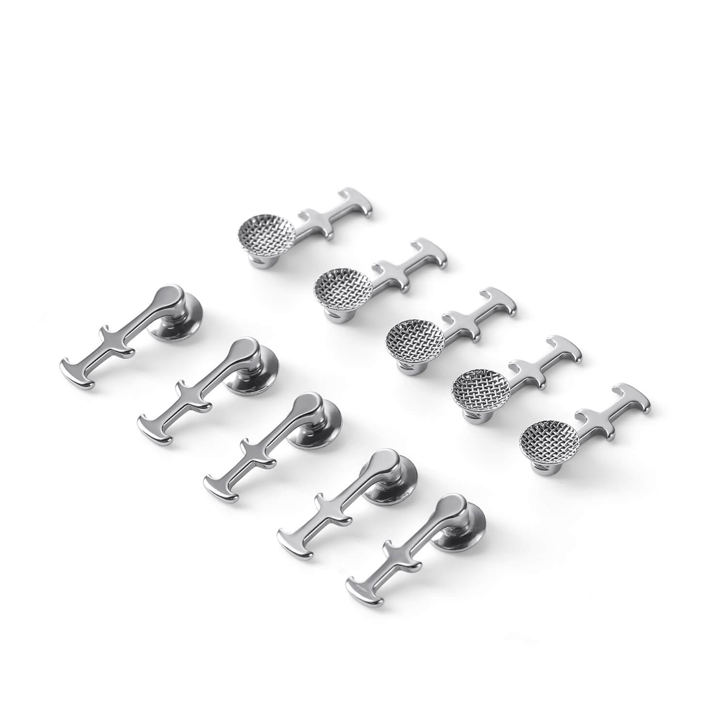 AZDENT Orthodontic Multi Hook Lingual Buttons Bondable Round Mesh Base 10pcs/Bag - azdentall.com