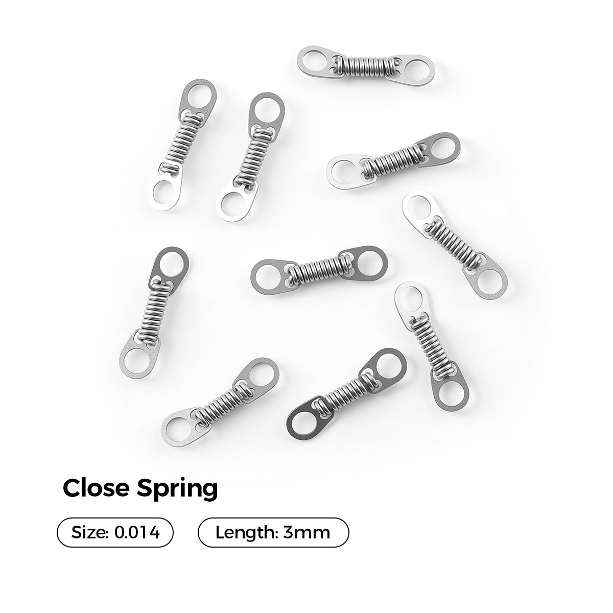 AZDENT Dental Orthodontic Accessory Closed Coil Spring 0.014 3mm 10pcs/Bag - azdentall.com