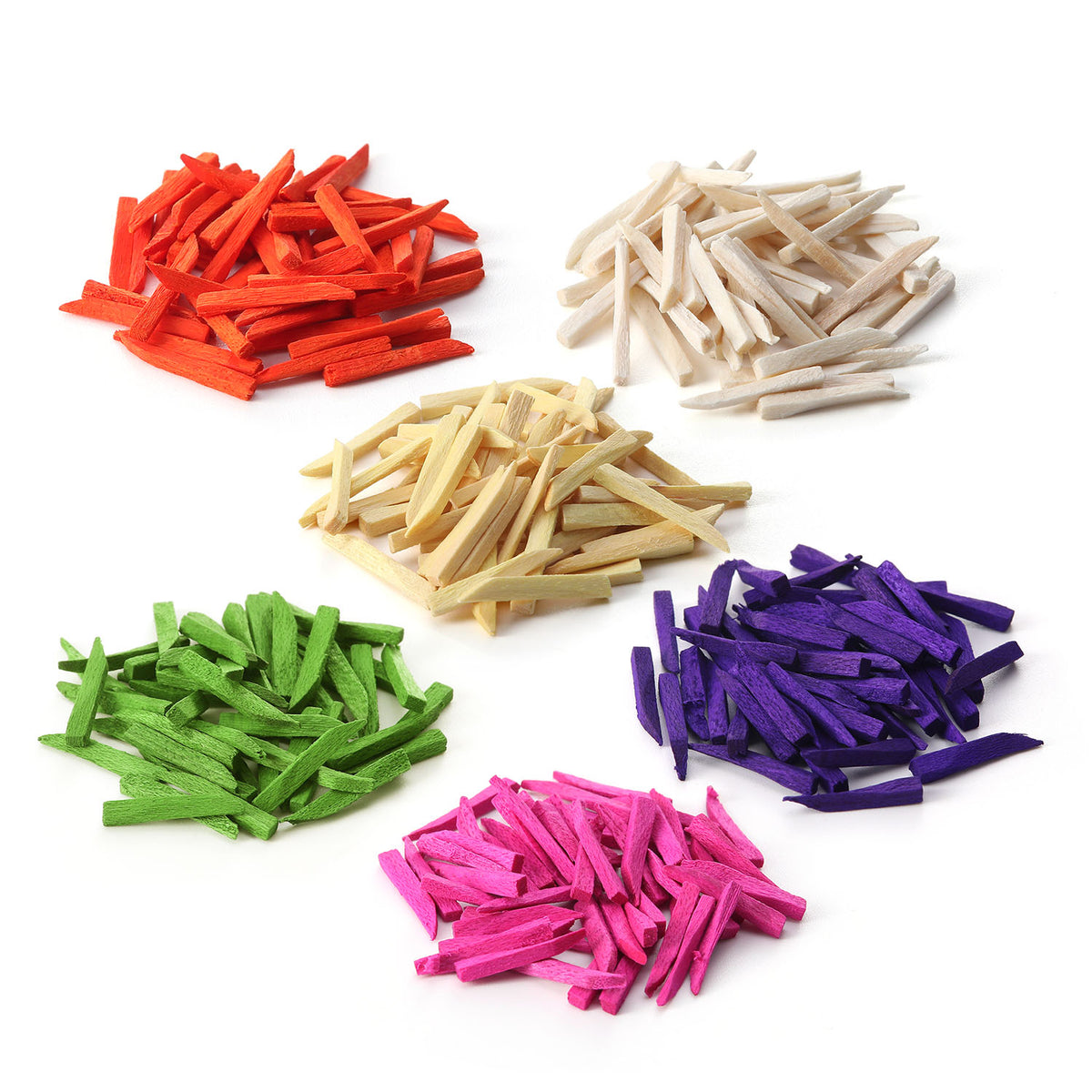 Dental Wood Wooden Wedges Assorted Six Colors 300pcs/Box - azdentall.com