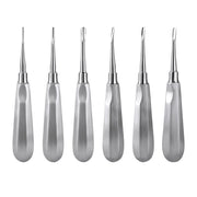 Dental Surgical Instrument Teeth Elevators Straight/Curved 6 Sizes- azdentall.com 