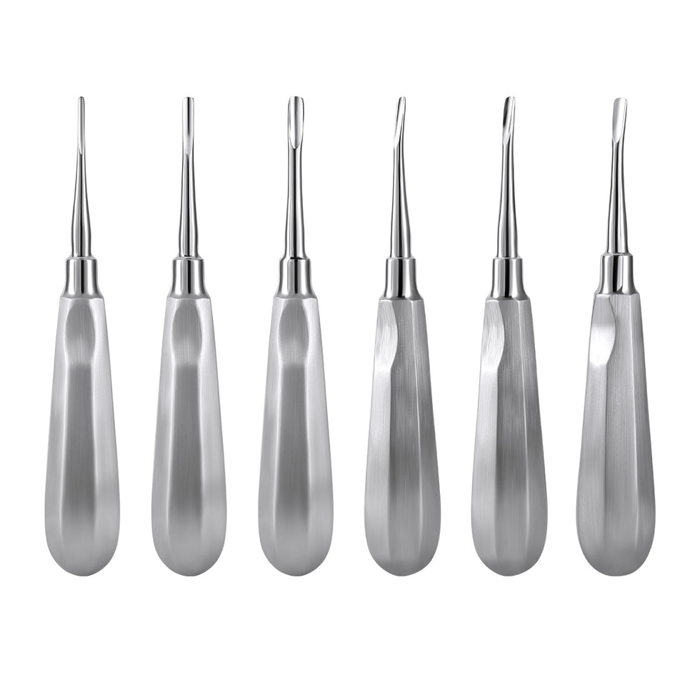 Dental Surgical Instrument Teeth Elevators Straight/Curved 6 Sizes – AZDENT