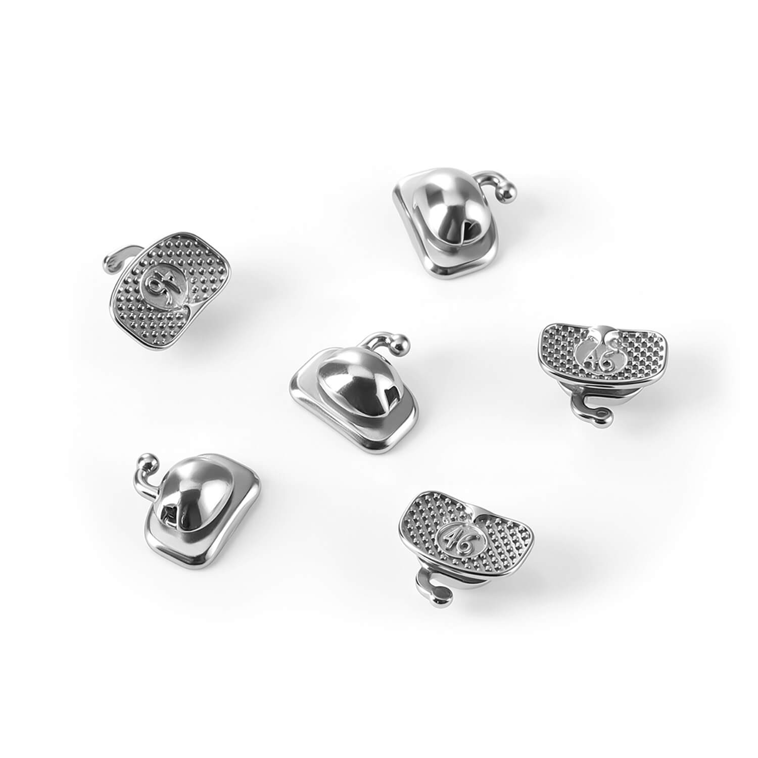 AZDENT Spherical Buccal Tube 1st Molar Bondable Monoblock Non-Convertible Single Roth/MBT 0.022 20Sets/Box - azdentall.com