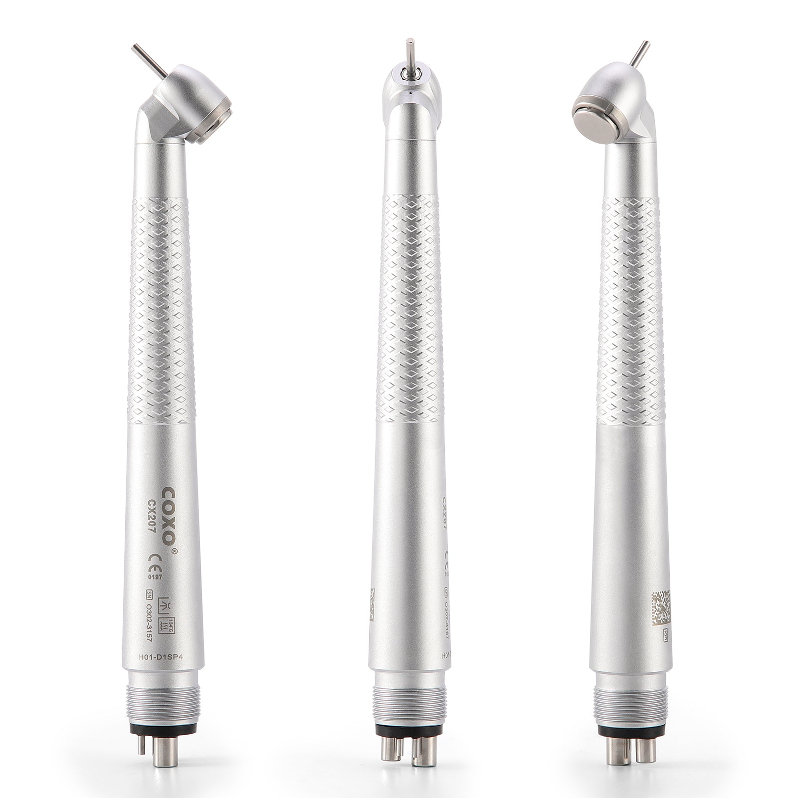 COXO Dental 45 Degree High Speed Air Turbine Handpiece Standard Head 4 Hole CX207 H01-D1SP4 - azdentall.com