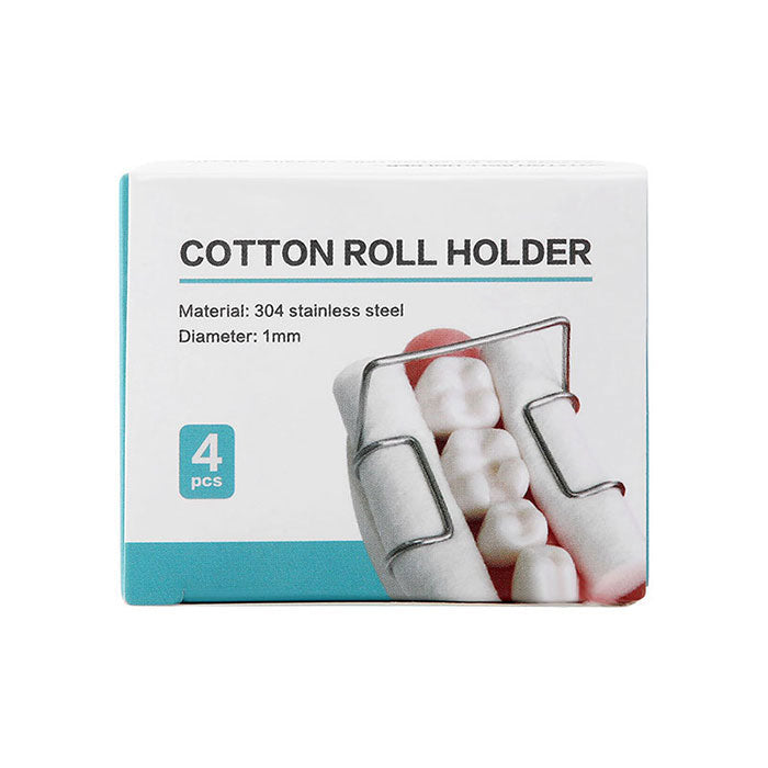 Dental Cotton Roll Holder Stainless Steel Clip Autoclavable 4pcs/Box - azdentall.com