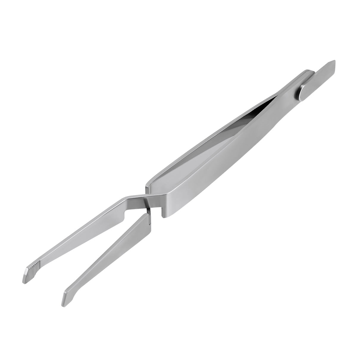 Dental Bracket Holder Tweezers Orthodontic Reverse Action Serrated Instruments 14cm - azdentall.com