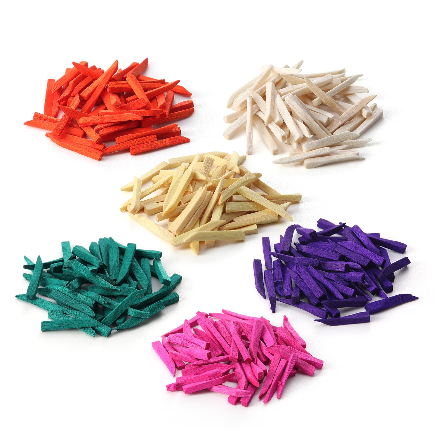 Dental Wood Wooden Wedges Assorted Six Colors 300pcs/Box - azdentall.com