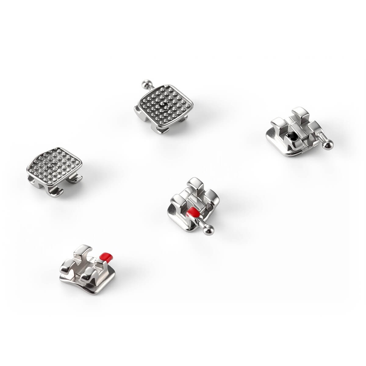 Dental Metal Monoblock Brackets Mesh Base Mini Roth/MBT 0.022