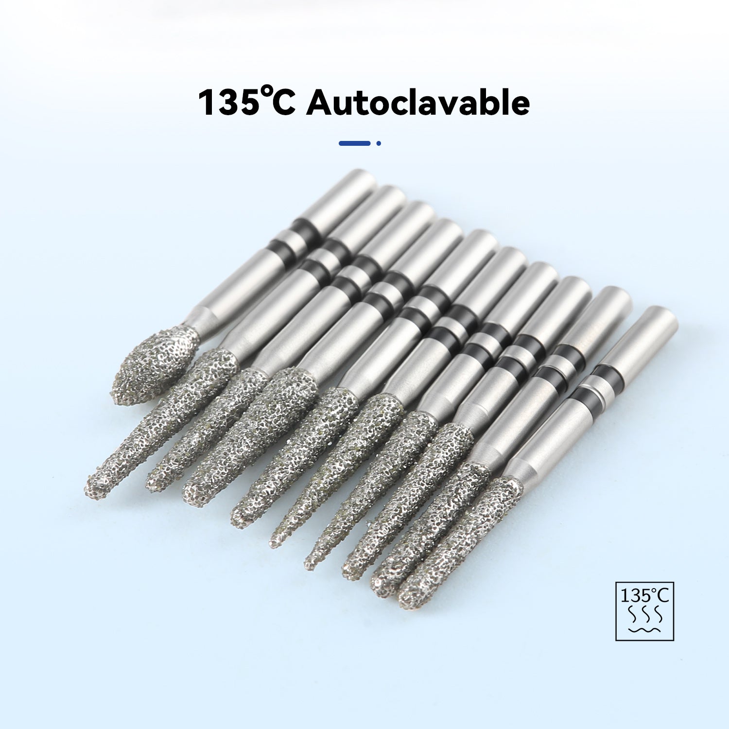 AZDENT Dental Diamond Zirconia Cutting Bur Kit FG 1.6mm 10pcs/Box - azdentall.com