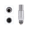 Dental LED Fiber Optic High Speed Handpiece Standard Head Push Button Three Water Spray or 6 Holes Quick Coupler - azdentall.com