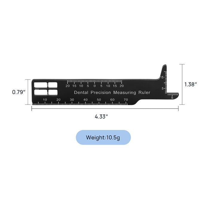 Dental Precision Measuring Ruler Span Measure Scale Endodontic Instrum ...