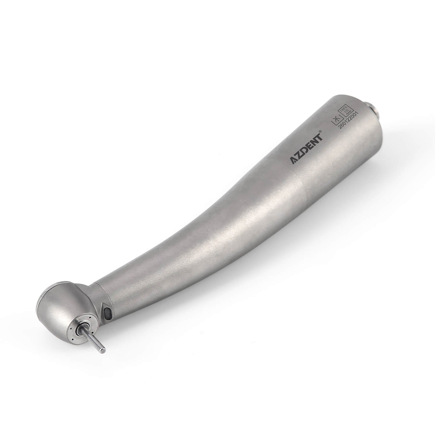 Dental LED Fiber Optic High Speed Handpiece Titanium Standard Head Push Button Four Water Spray / 6 Holes Quick Coupler - azdentall.com