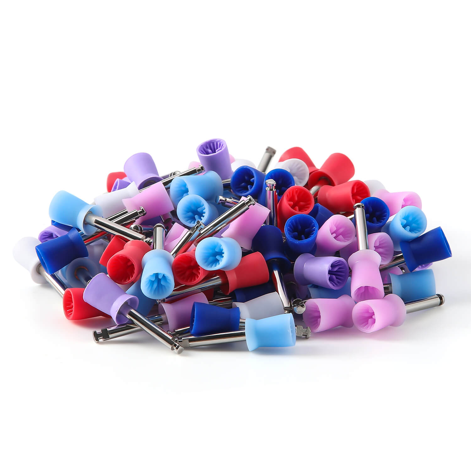 AZDENT Dental Rubber Polishing Prophy Cup Hard Brushes RA2.35mm 100pcs/Box - azdentall.com