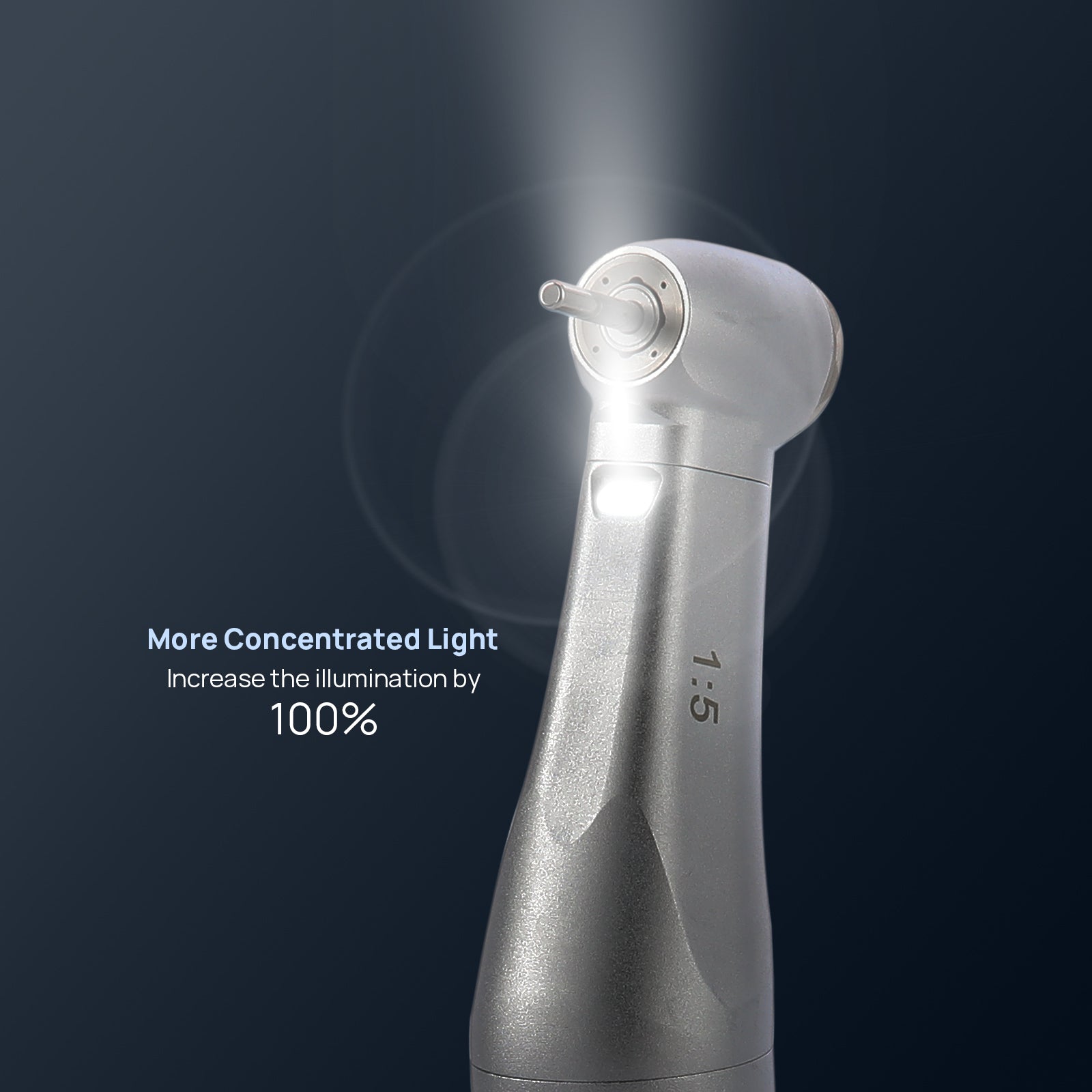 COXO Dental 1:5 Increasing Electric Fiber Optic Inner Channel Contra Angle Handpiece Standard Head CX235C7-5 - azdentall.com