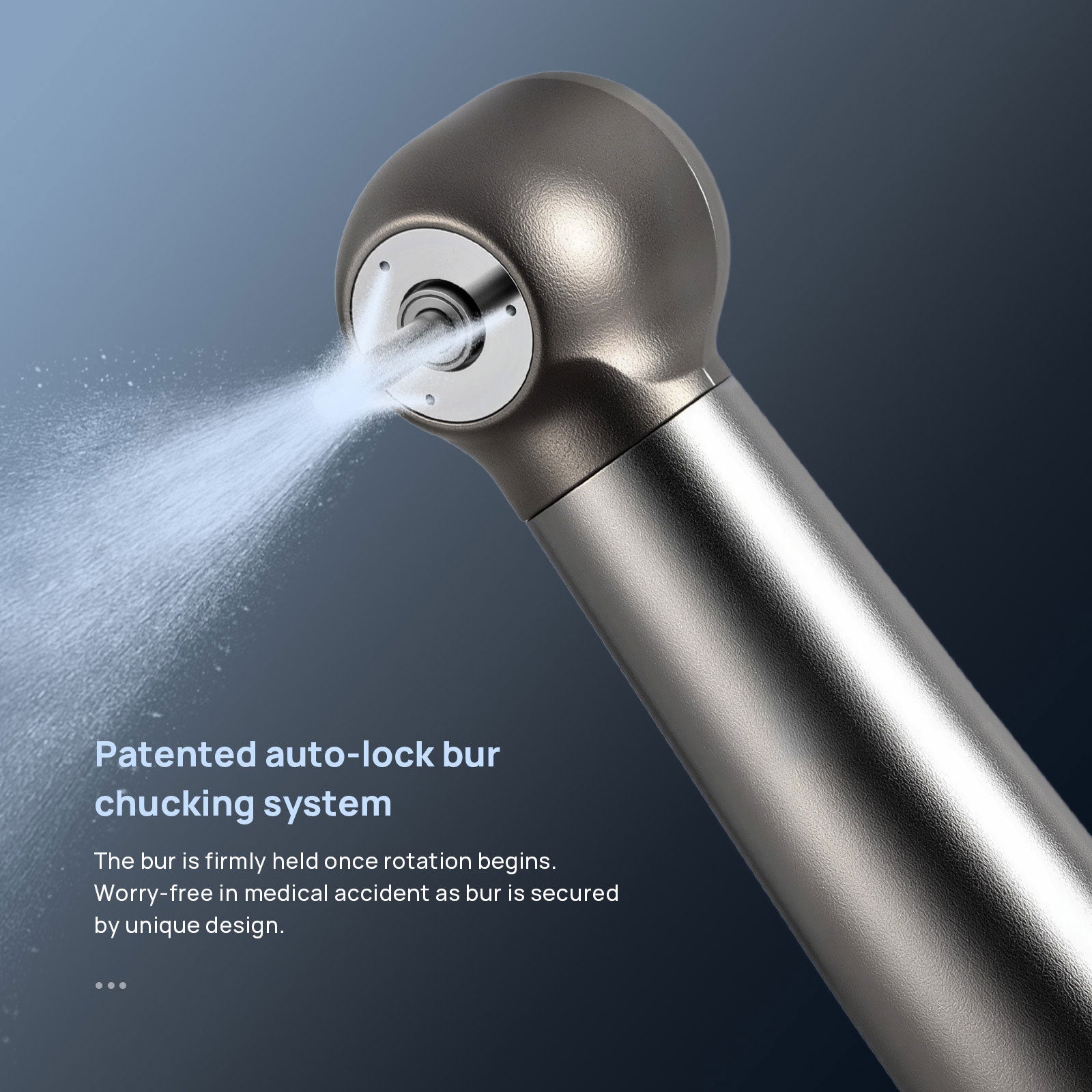 Jinme TU High Speed Air Turbine Handpiece Torque Head Stainless Steel 4 Hole - azdentall.com