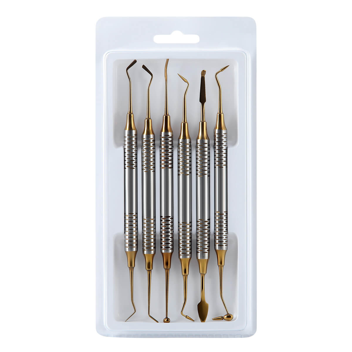 Dental Tools Composite Resin Filling Spatula Titanium Plated Head Filler Gold - azdentall.com