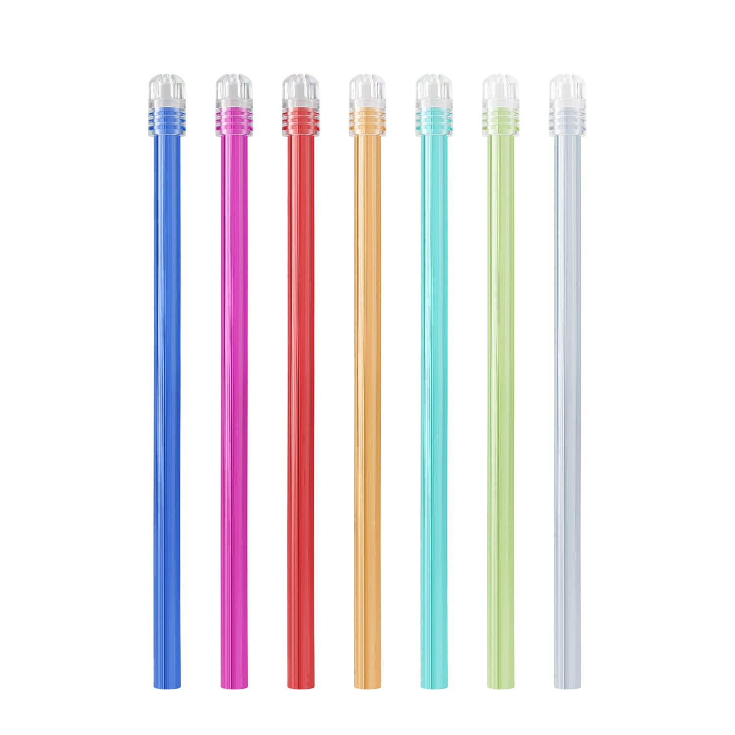 Dental Disposable Saliva Ejectors Clear Tips Assorted Colors 100pcs/Bag - azdentall.com