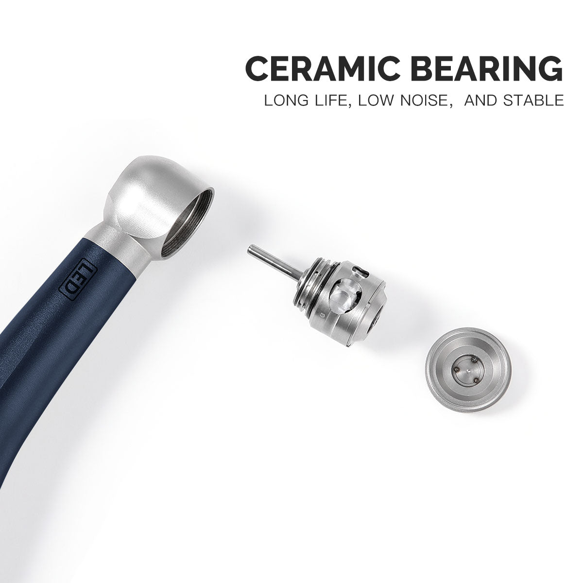 AZDENT Dental E-generator LED High Speed Handpiece with Quick Coupler 4 Holes - azdentall.com