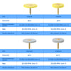 Dental Lab Polishing Diamond Grinding Wheel HP2.35mm Coarse/Medium 1pc/Box - azdentall.com