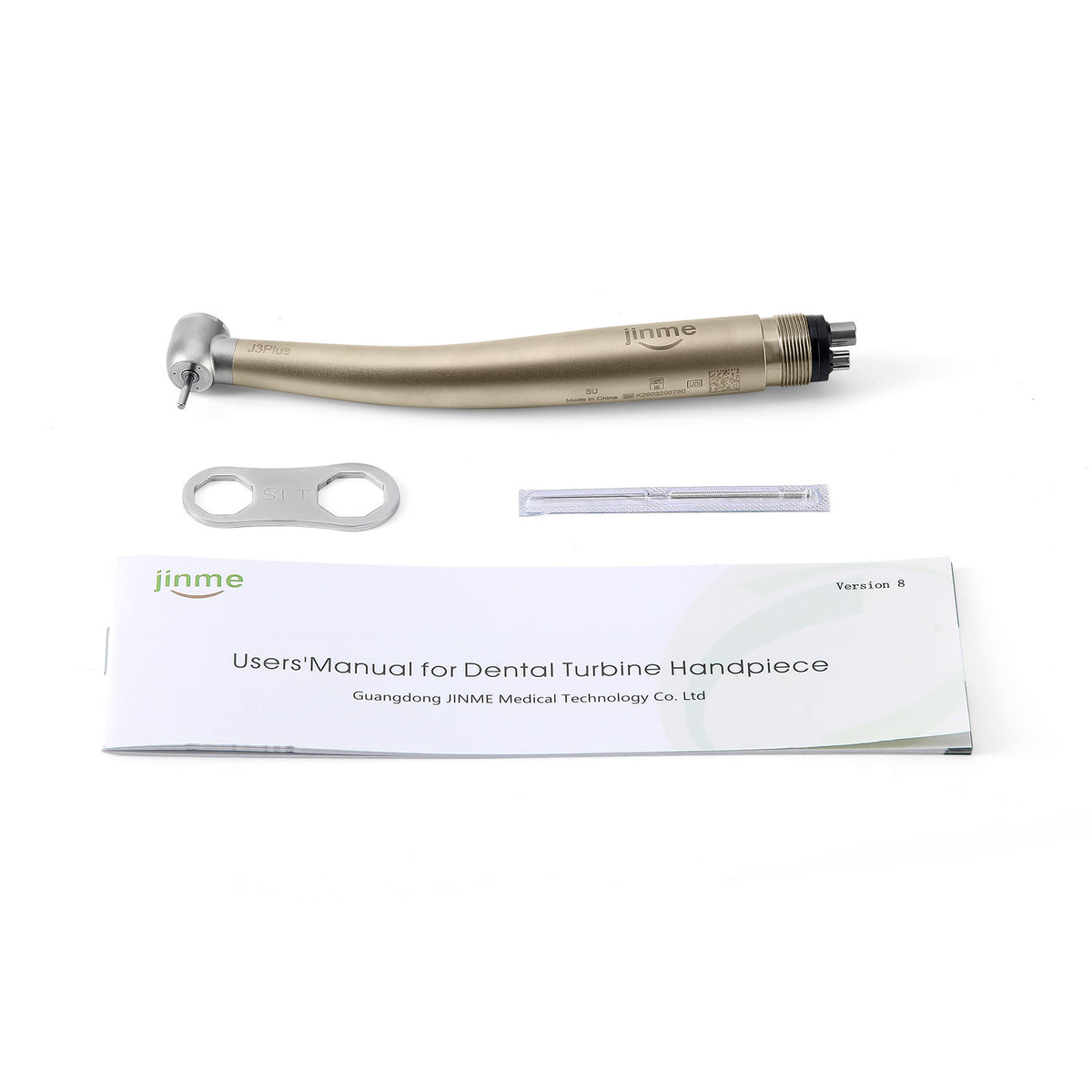 Jinme J3 Plus-SU High Speed Air Turbine Handpiece Standard Head 3 Port Spray 4 Hole - azdentall.com