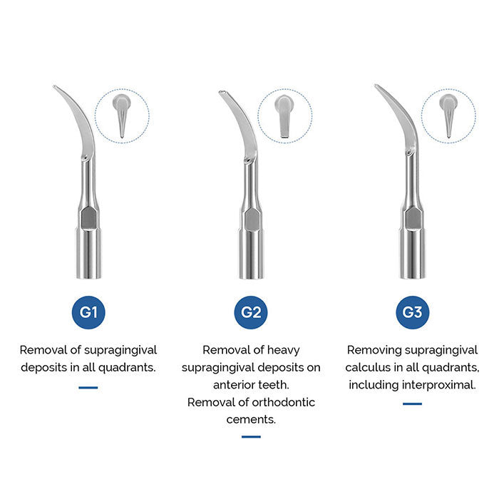 AZDENT Dental Air Scaler Handpiece Super Sonic Scaling Handle 2/4 Holes With 3 Scaler Tips - azdentall.com