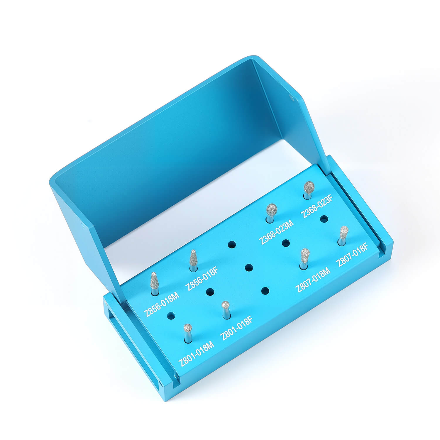 AZDENT Dental Zirconia Diamond Bur Kit FG 1.6mm Blue 8pcs/Box - azdentall.com