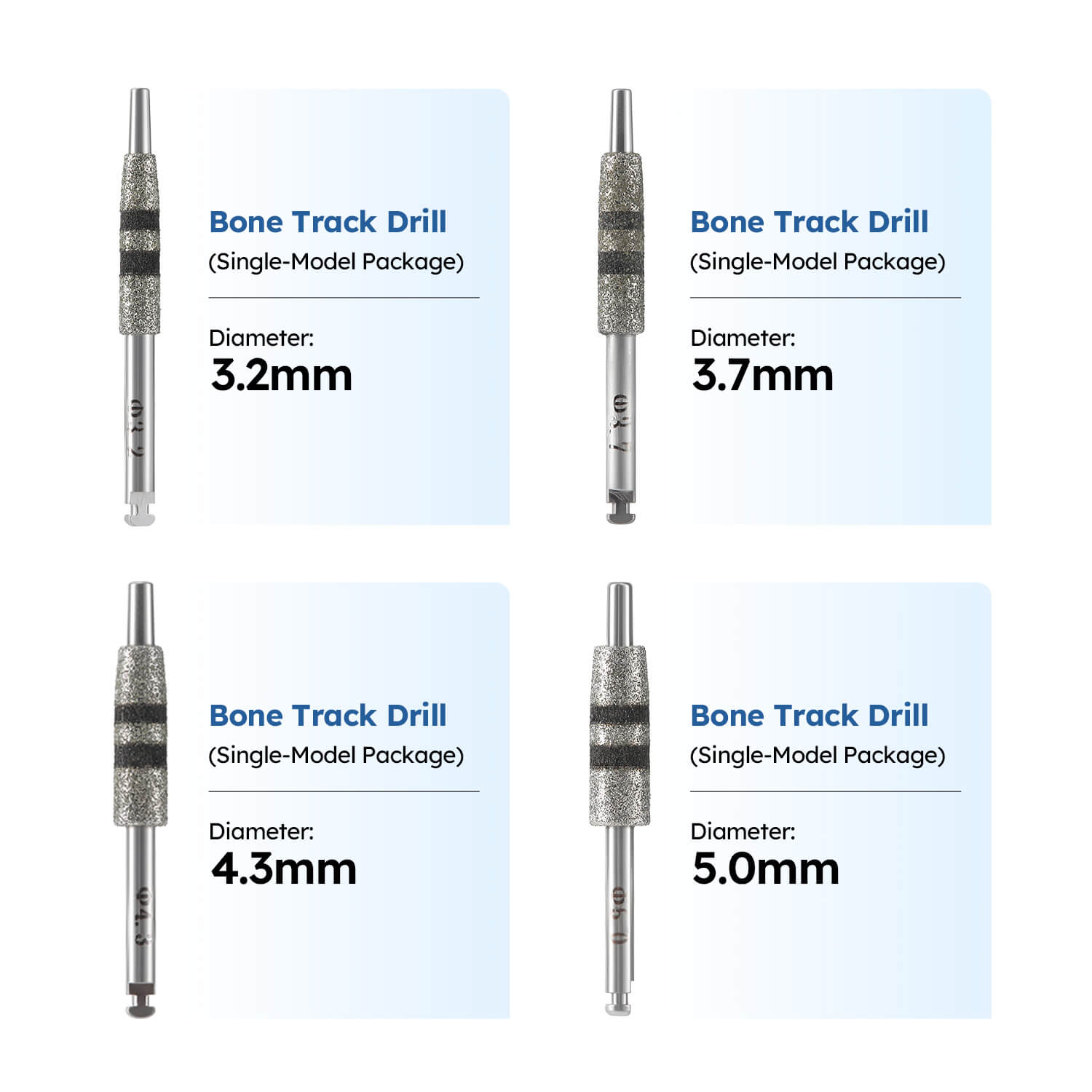 Dental Implant Bone Track Drill FG7604 Ø3.2 Ø3.7 Ø4.3 Ø5.0mm - azdentall.com