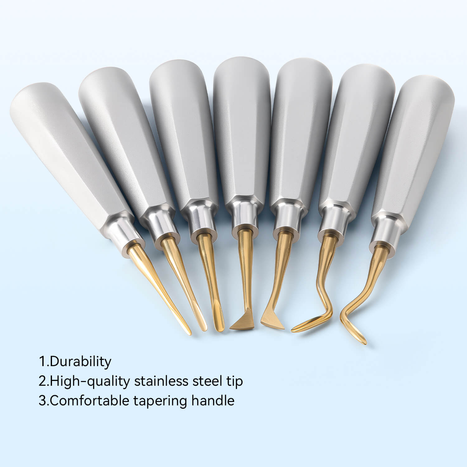 Dental Tooth Extracting Elevators Gold Tips - azdentall.com