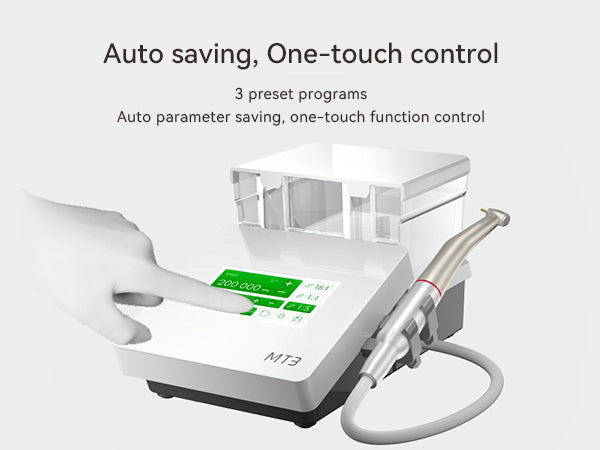 Woodpecker Dental MT3 Electric Motor Brushless with 1:5 Contra Angle & Water Supply System - azdentall.com