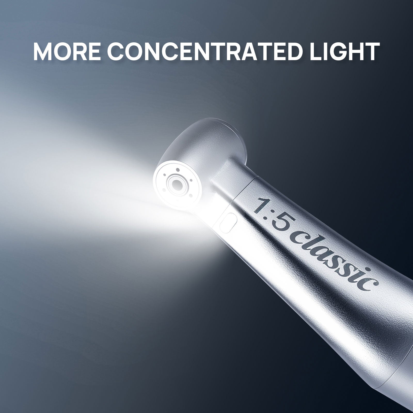 Jinme 1:5 Fiber Optic Electric Handpiece Increasing Contra Angle Standard Head Inner Channel W15LW - azdentall.com