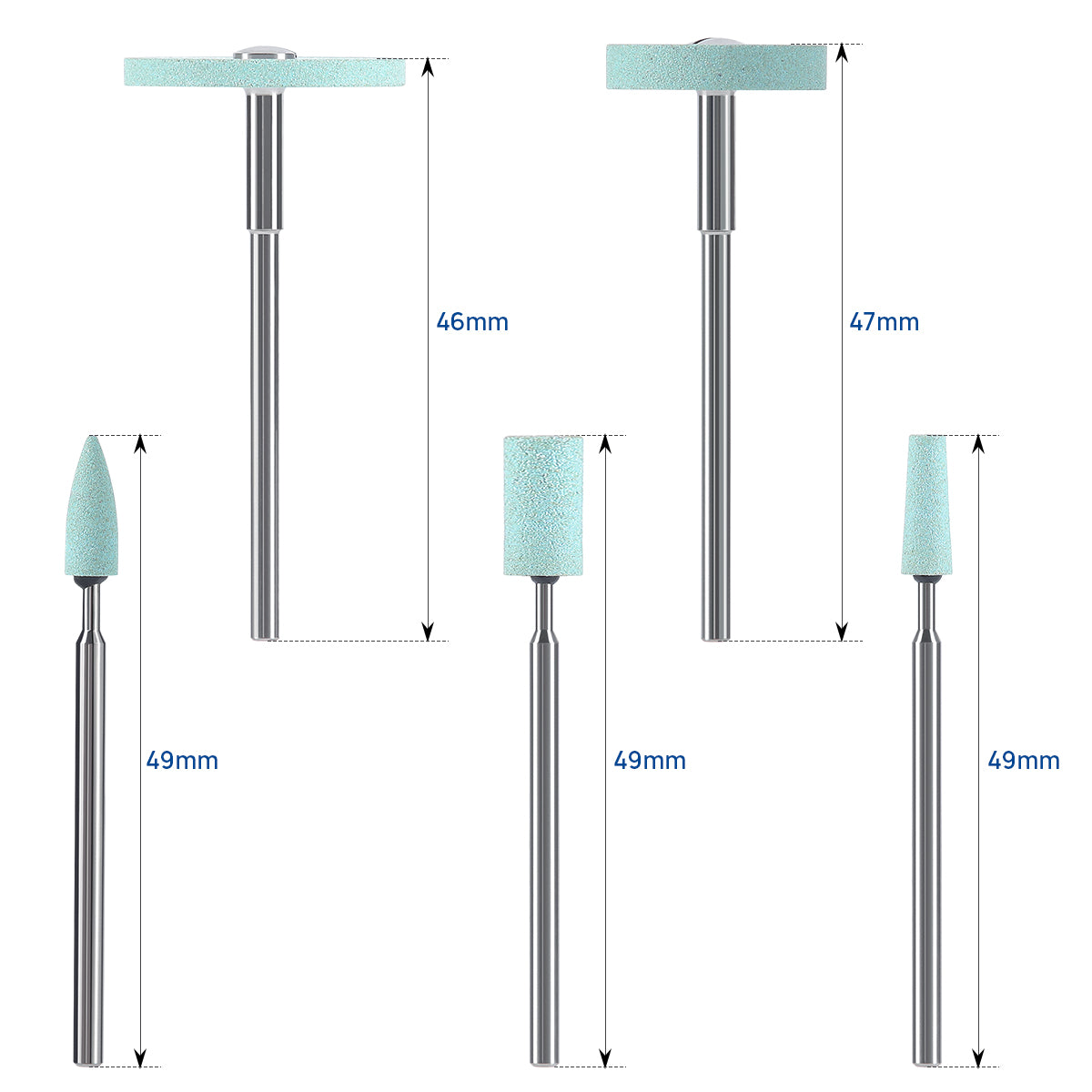 Dental Lab Ceramic Diamond Grinder Zirconia Porcelain Polish Mid-Coarse - azdentall.com