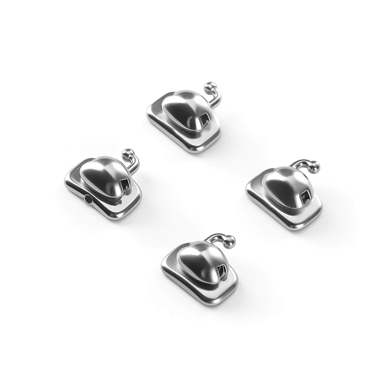 AZDENT Spherical Buccal Tube 1st Molar Bondable Monoblock Non-Convertible Single Roth/MBT 0.022 20Sets/Box - azdentall.com