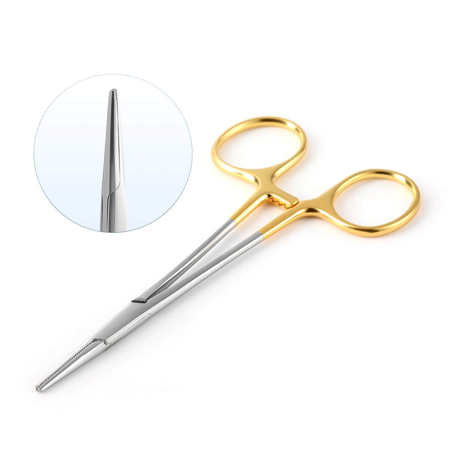 Dental Surgical Stainless Steel Hemostatic Forceps Curved/Straight Tip - azdentall.com