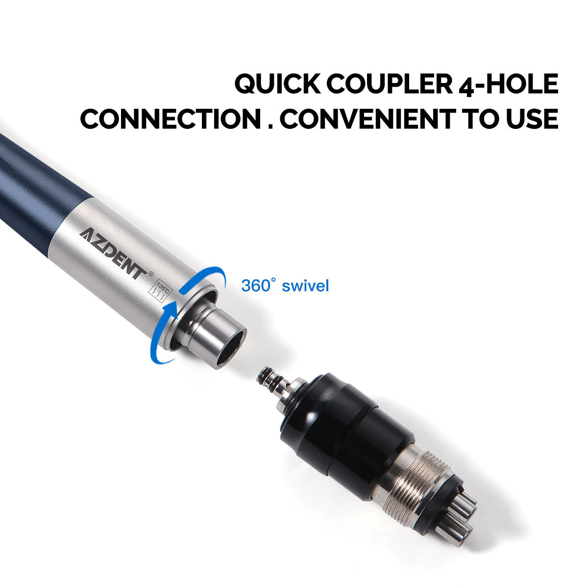 AZDENT E-generator LED High Speed Handpiece Quick Coupler 4 Hole