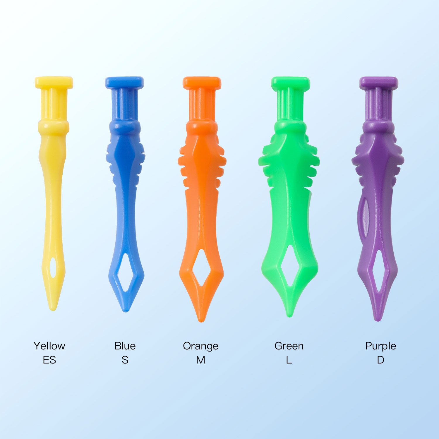 Dental Disposable Wedges With Hole Tooth Gap Wedge Plastic 5 Sizes 120pcs/Box - azdentall.com