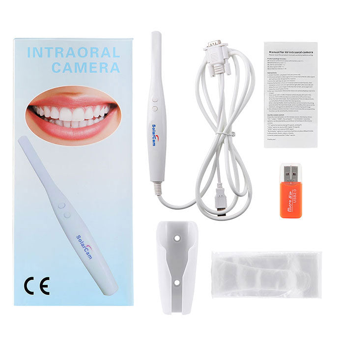 Dental USB Intraoral Camera Oral Endoscope 8 LED Lights VGA Interface 8GB SD Memory Card - azdentall.com