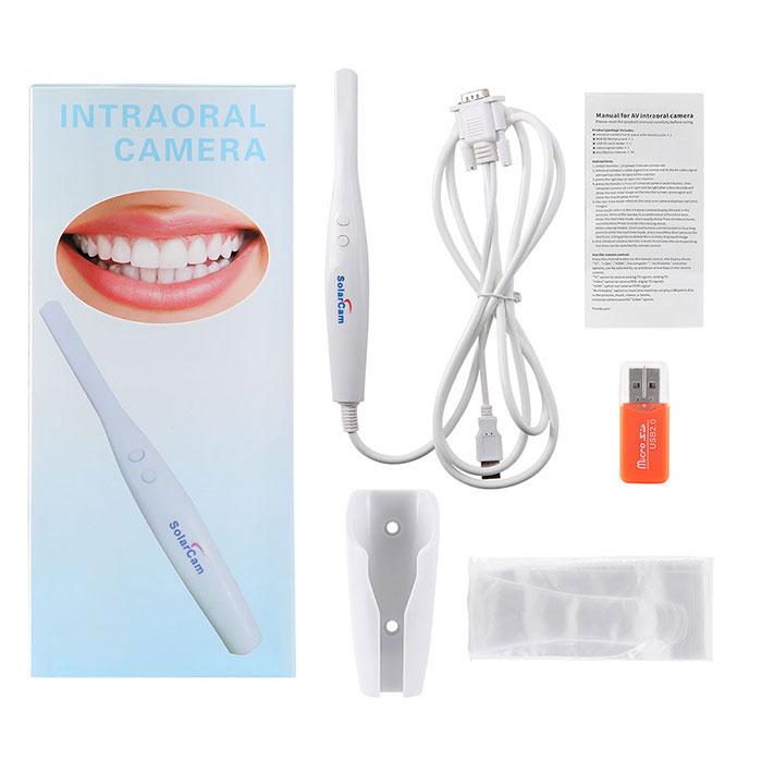 Dental USB Intraoral Camera Oral Endoscope 8 LED Lights VGA Interface 8GB SD Memory Card - azdentall.com