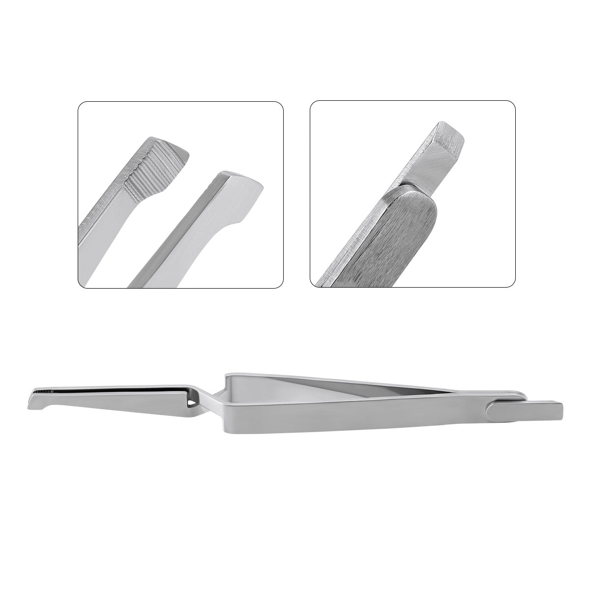 Dental Bracket Holder Tweezers Orthodontic Reverse Action Serrated Instruments 14cm - azdentall.com