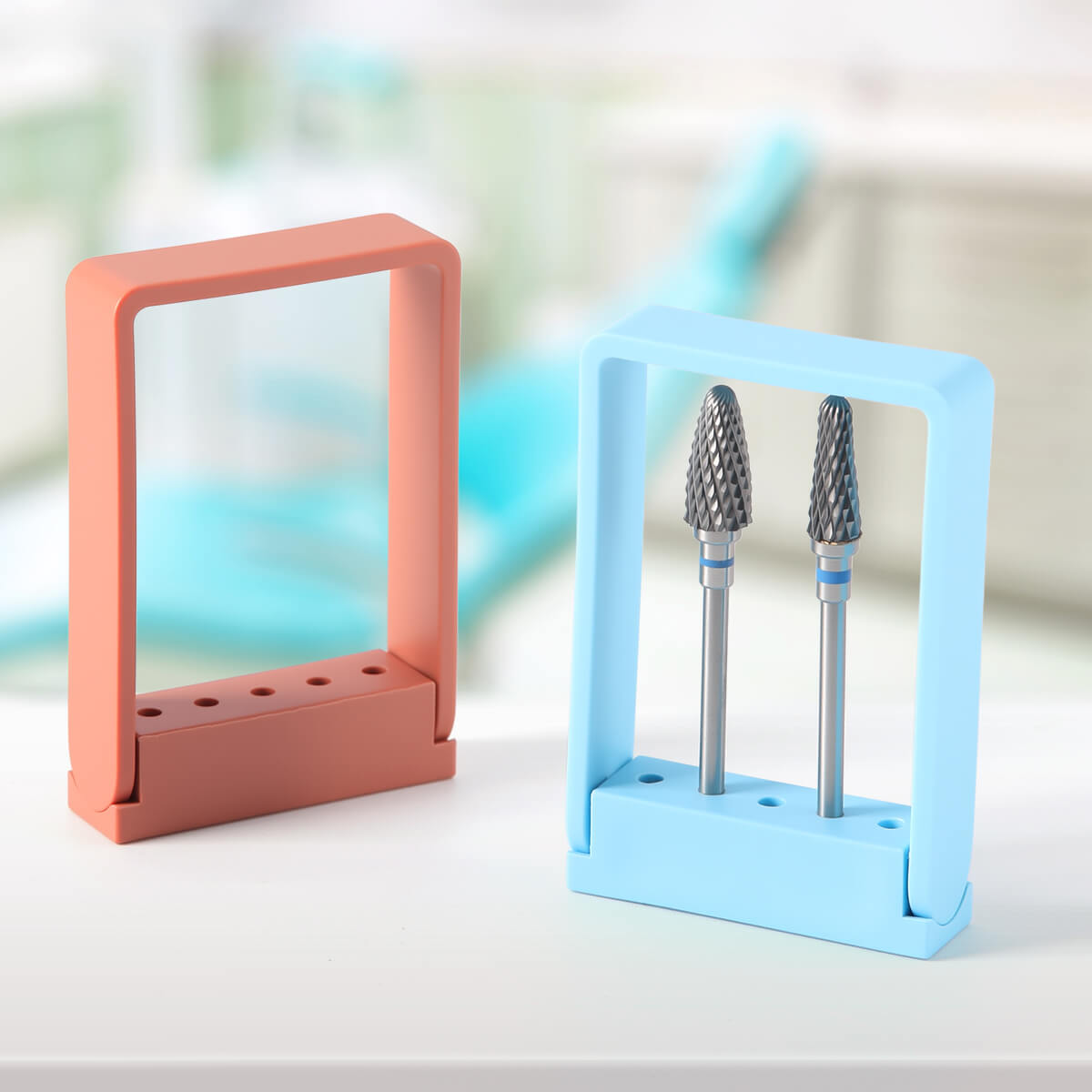 Dental 5 Holes HP Bur Autoclave Holder Compound Plastic - azdentall.com