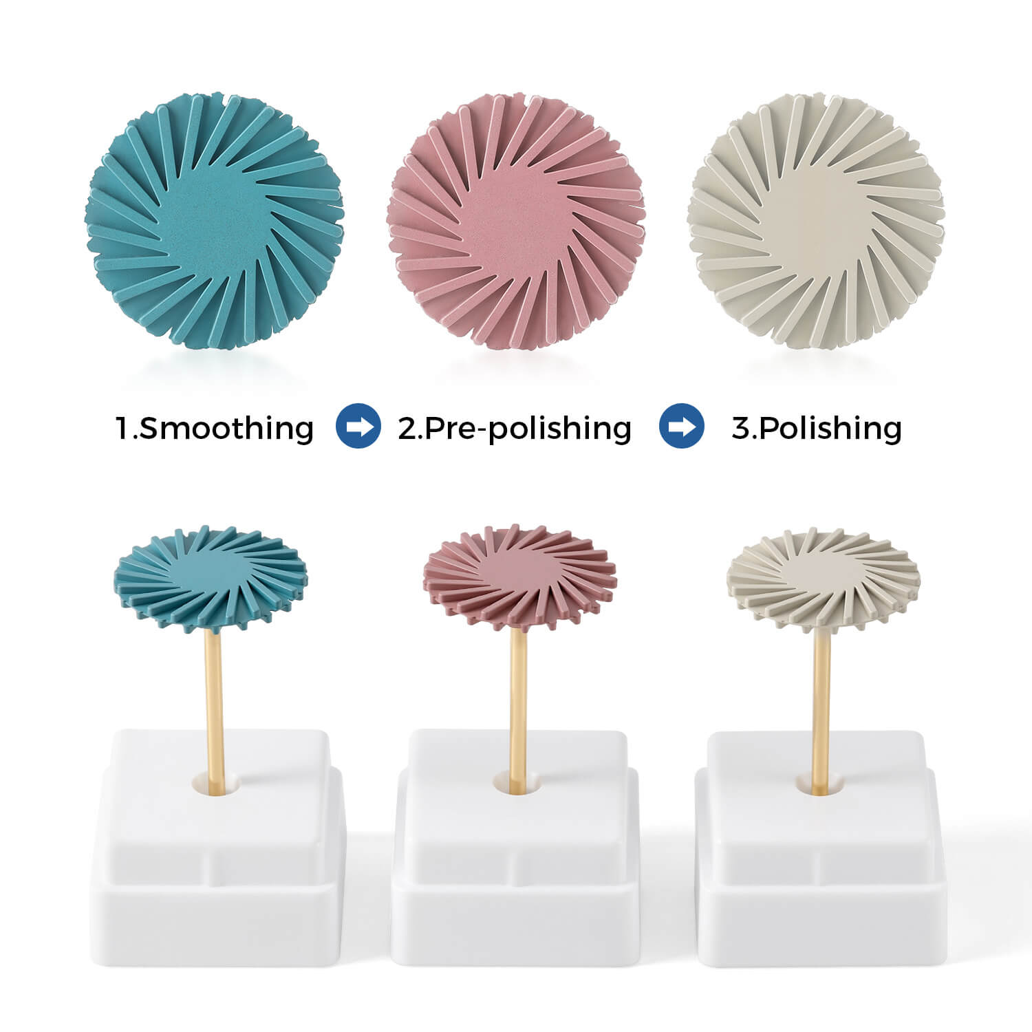 Dental Composite Universal Diamond Polishing Disc Wheel HP 2.35mm 1pc/Box - azdentall.com