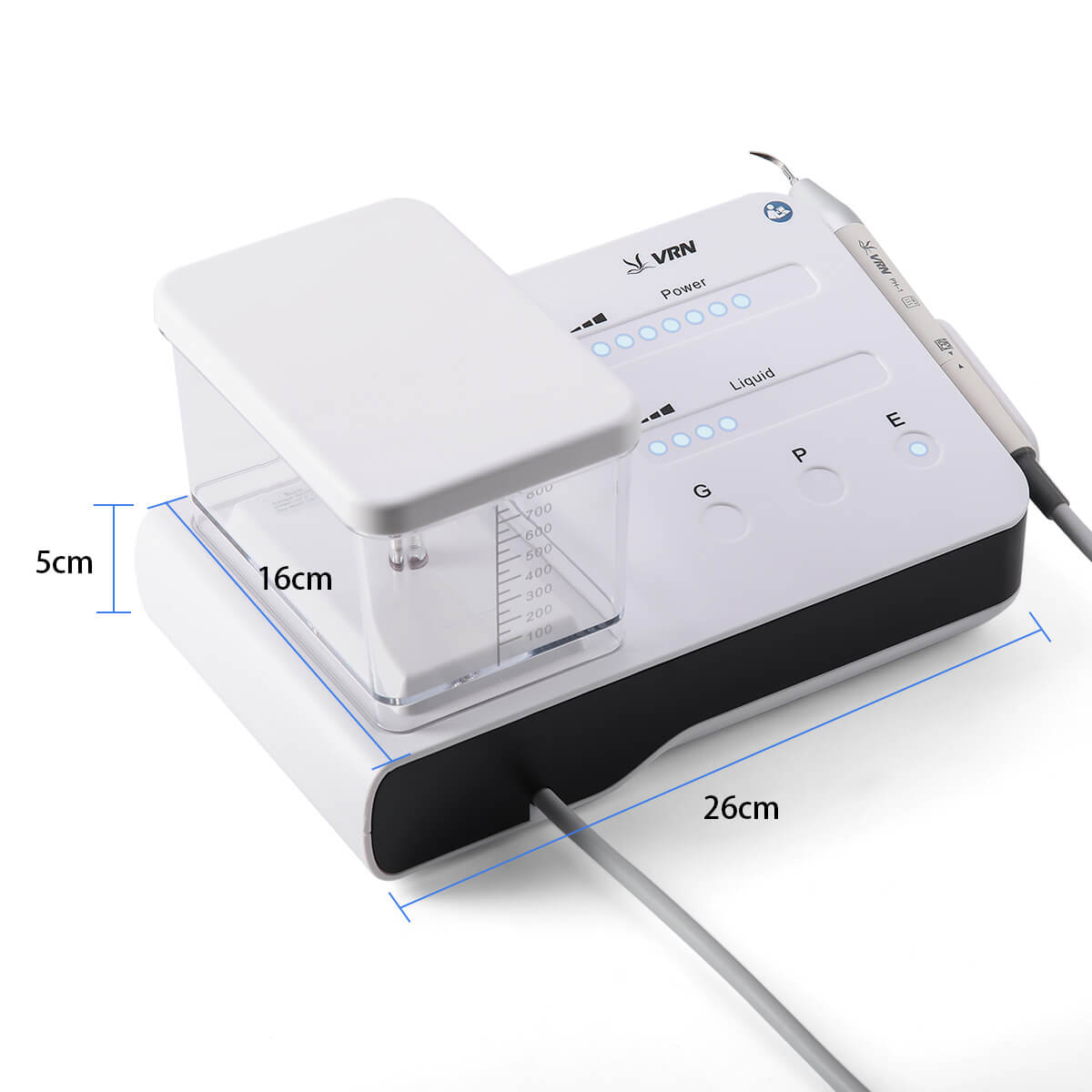 Dental VRN-DA20 LED Ultrasonic Piezo Scaler Handpiece with Water Bottles 7 Tips - azdentall.com