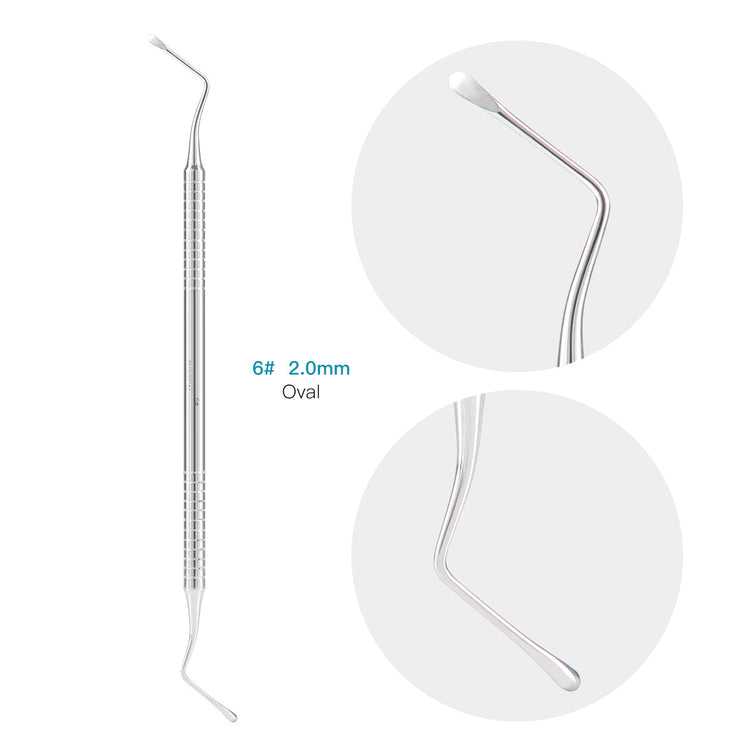 Dental Endo Spoon Excavators Stainless Steel Double Ended Instruments 6# 1pc/Pack - azdentall.com