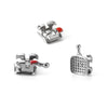 Dental Metal Monoblock Brackets Mesh Base Mini Roth/MBT 0.022" 345 Hooks 20pcs/Set - azdentall.com