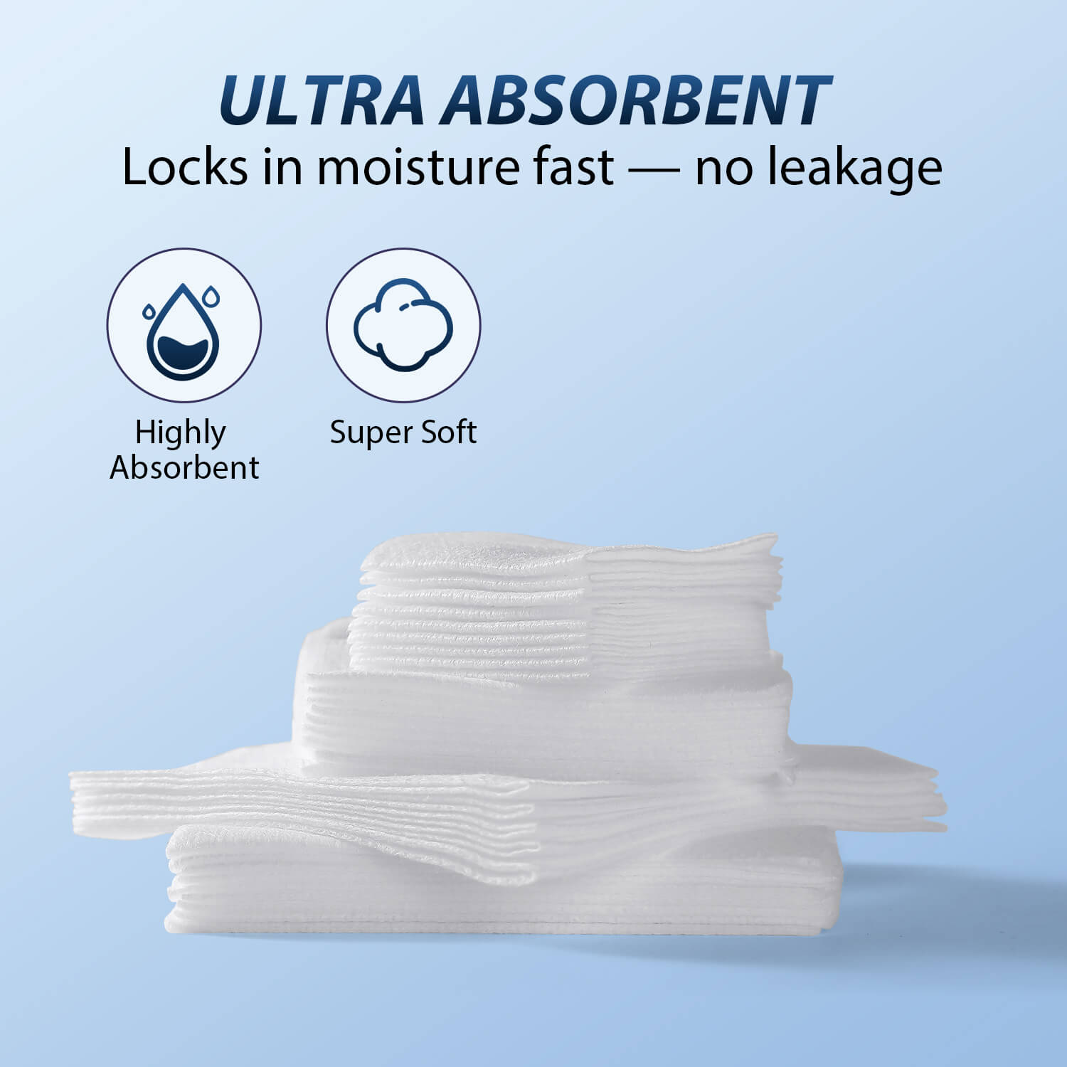 AZDENT Dental Gauze Pads Non-Woven Sponge 4-Ply Non-Sterile 3 Sizes 200pcs/Bag