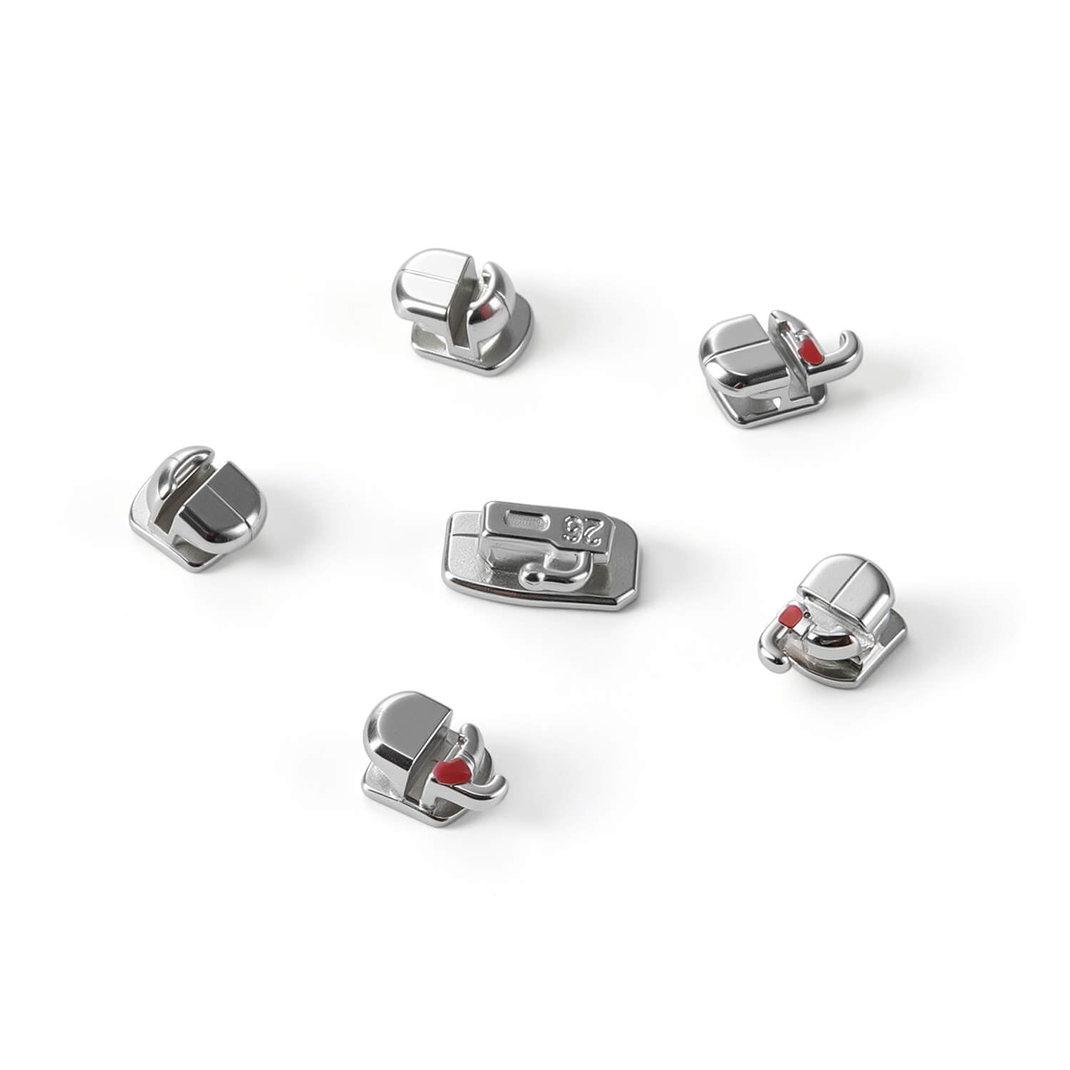 AZDENT Dental Self-Ligating Brackets Roth/MBT .022 Hooks 345 & Buccal Tubes 24pcs/Kit - azdentall.com