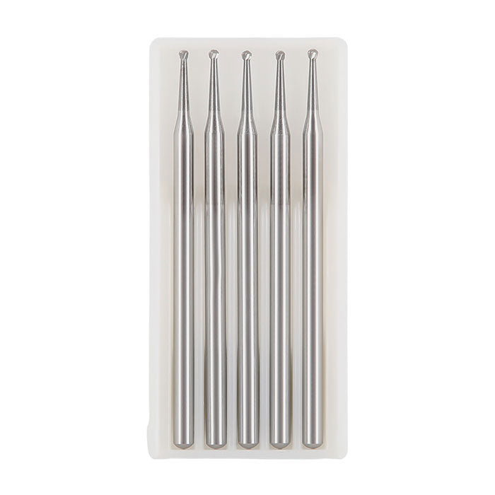 Dental Round Carbide Burs for Slow Speed Straight Nose Cone HP2/3/4/8 5pcs/Box - azdentall.com